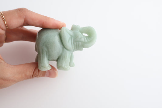 Green Aventurine Carving – Elephant