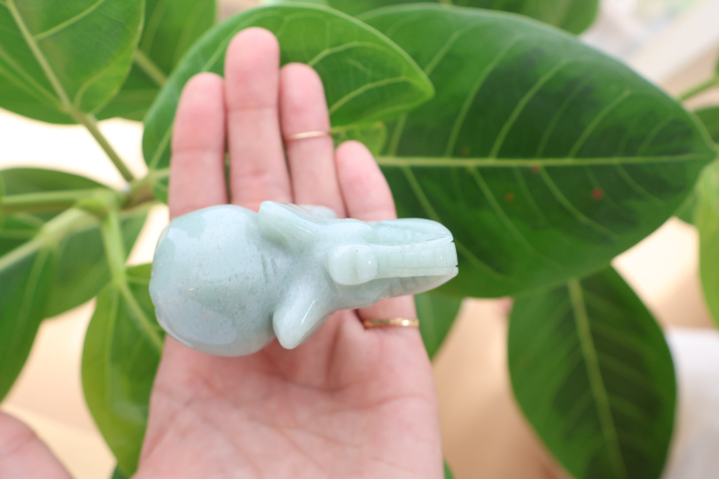 Green Aventurine Carving – Elephant