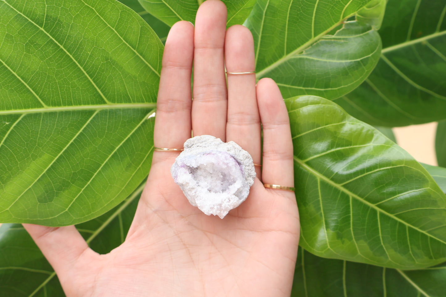 Spirit Flower Geode ~circle shape~