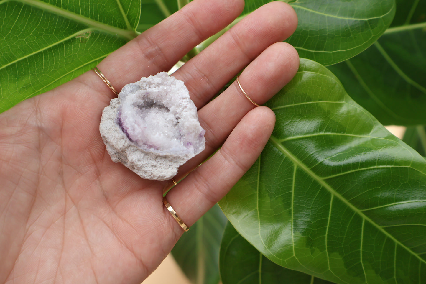 Spirit Flower Geode ~circle shape~