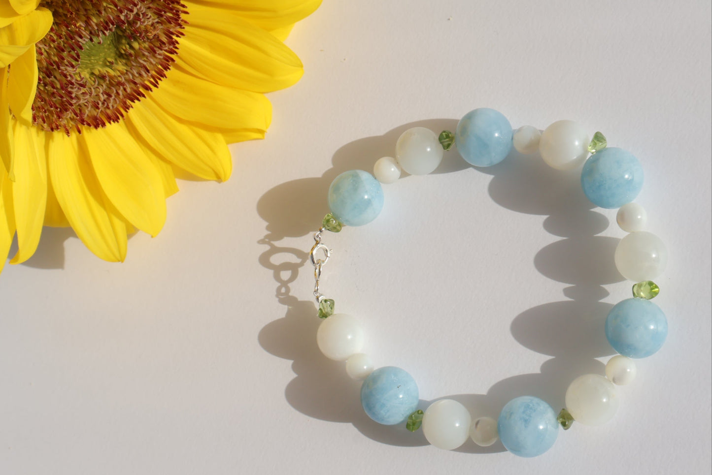 Maria Bracelet – Aqua, Peridot & Moonlight / Maria Collection
