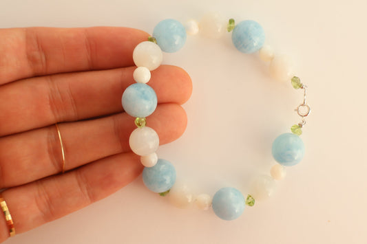 Maria Bracelet – Aqua, Peridot & Moonlight / Maria Collection