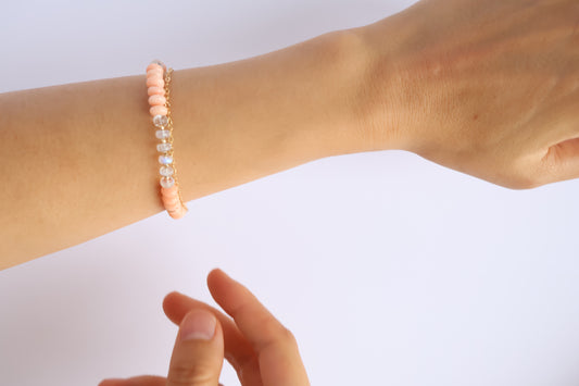 Coral Veil Bracelet
– Coral Dusk Collection