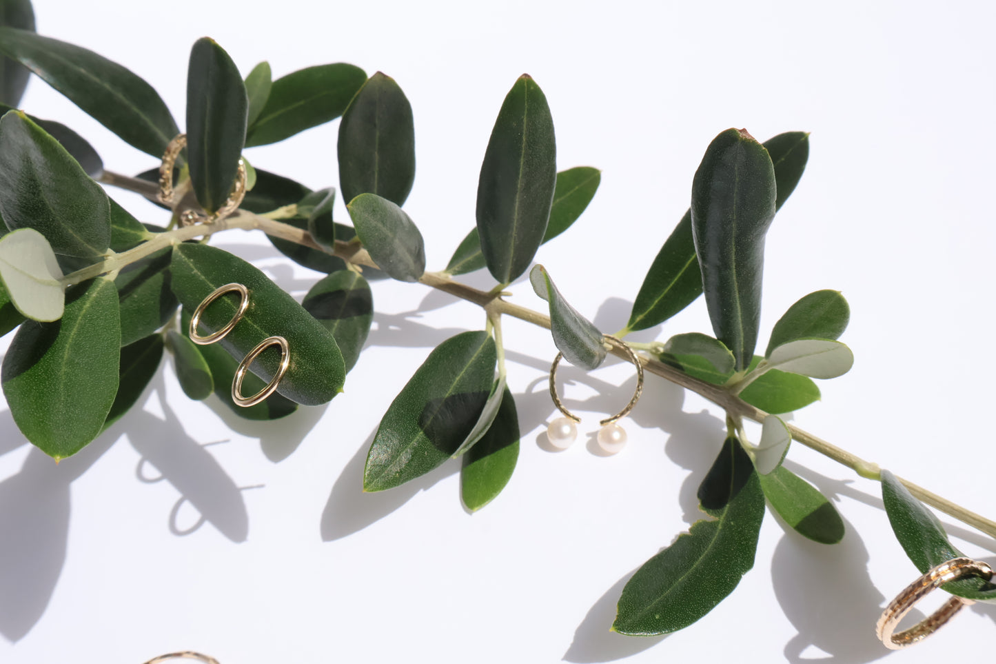 K10 Oval Hoop Earrings(pair)