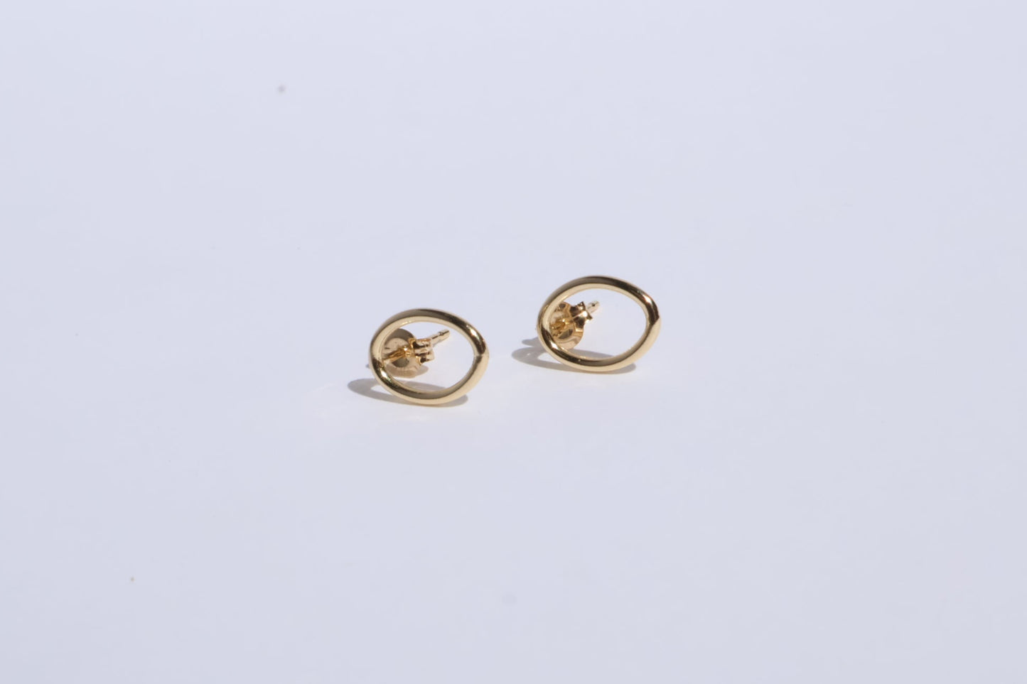 K10 Oval Hoop Earrings(pair)