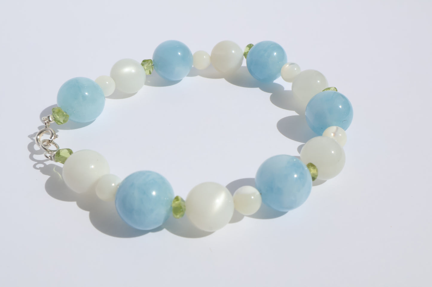 Maria Bracelet – Aqua, Peridot & Moonlight / Maria Collection