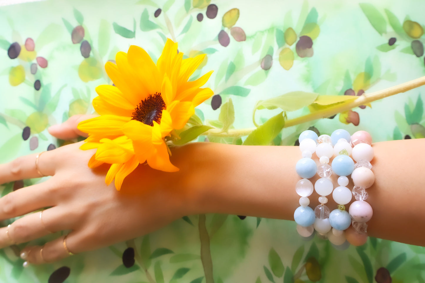 Maria Bracelet – Aqua, Peridot & Moonlight / Maria Collection