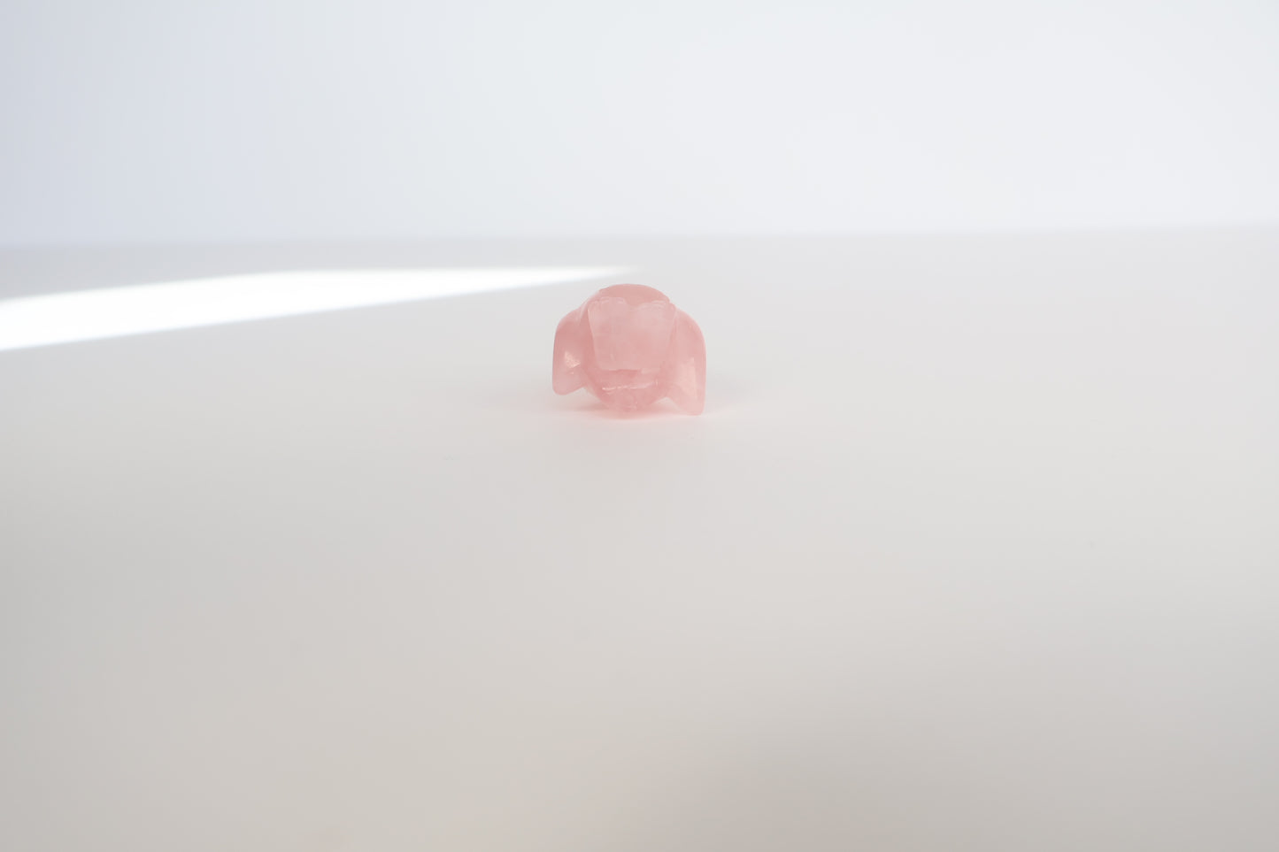 Rose Quartz Carving -Penguin