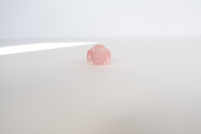 Rose Quartz Carving -Penguin