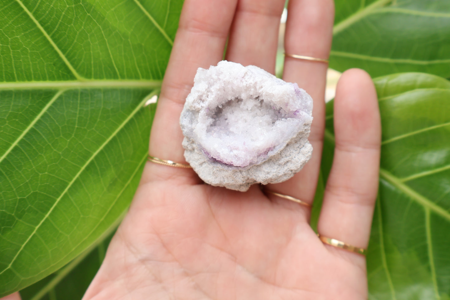 Spirit Flower Geode ~circle shape~