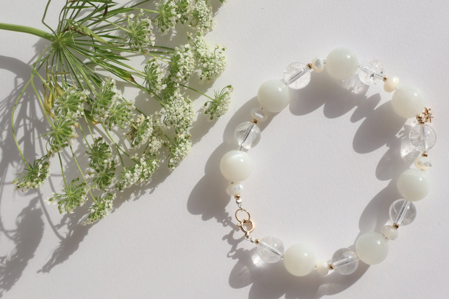 Luminous Grace - Crack Quartz & Diamond [Bracelet]