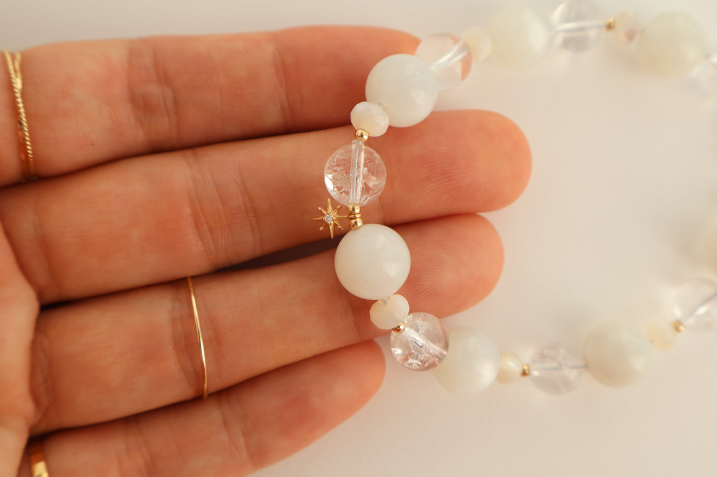 Luminous Grace - Crack Quartz & Diamond [Bracelet]