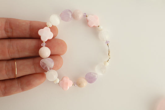 Royal Muse - Lavender Amethyst & Queen Conch [Bracelet]