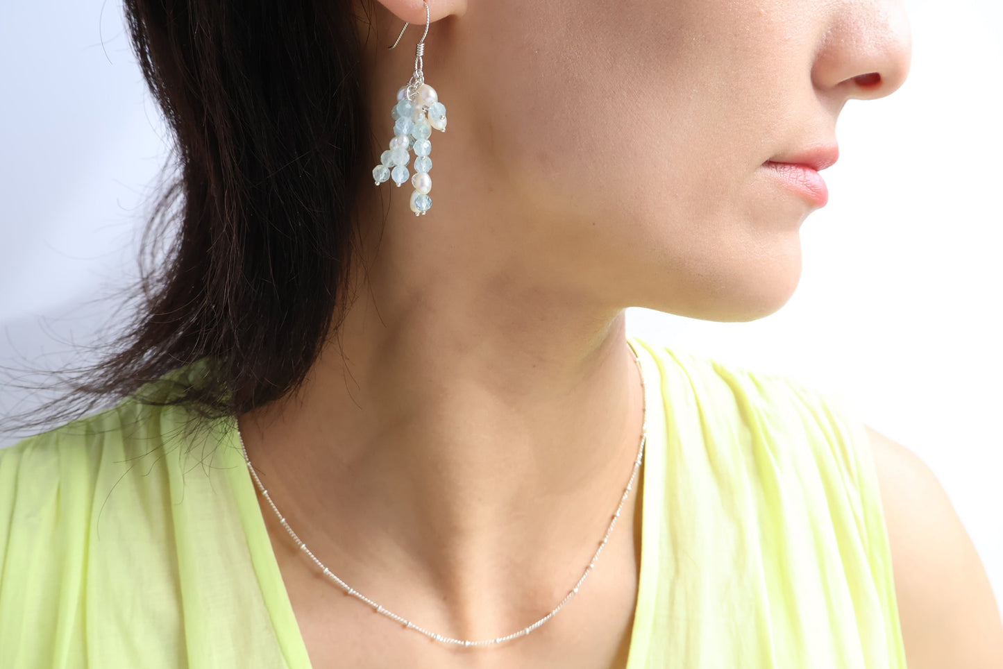 Aqua Bloom (水に咲く幻想) - Merpeople Collection [Hook Earrings］