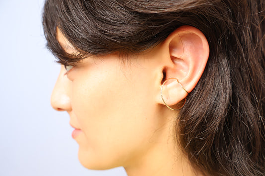 K10 double Ear cuff [cut wire ]