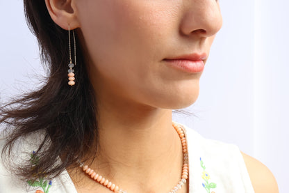 Sunset Mirage Earrings – Coral Dusk Collection