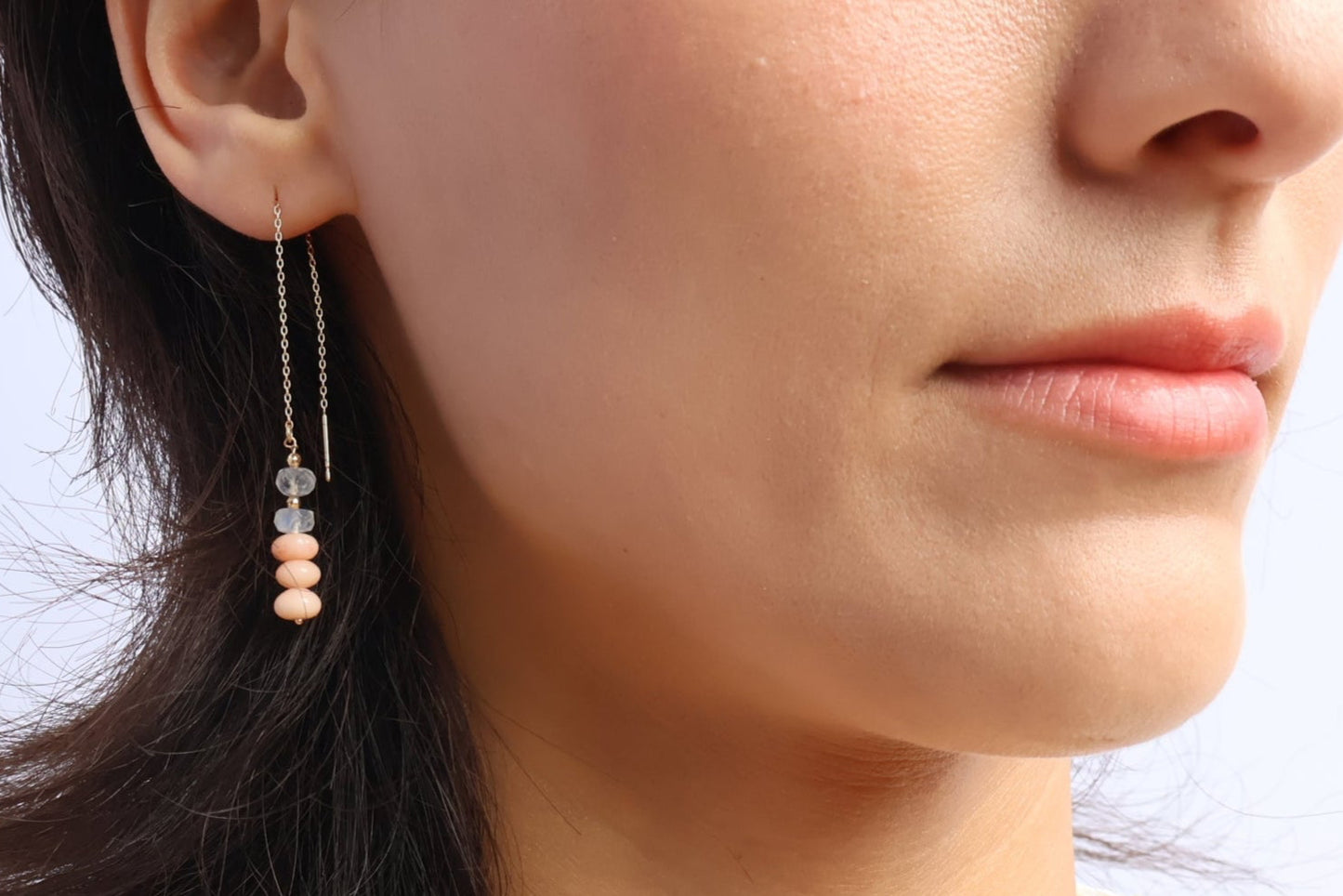 Sunset Mirage Earrings – Coral Dusk Collection