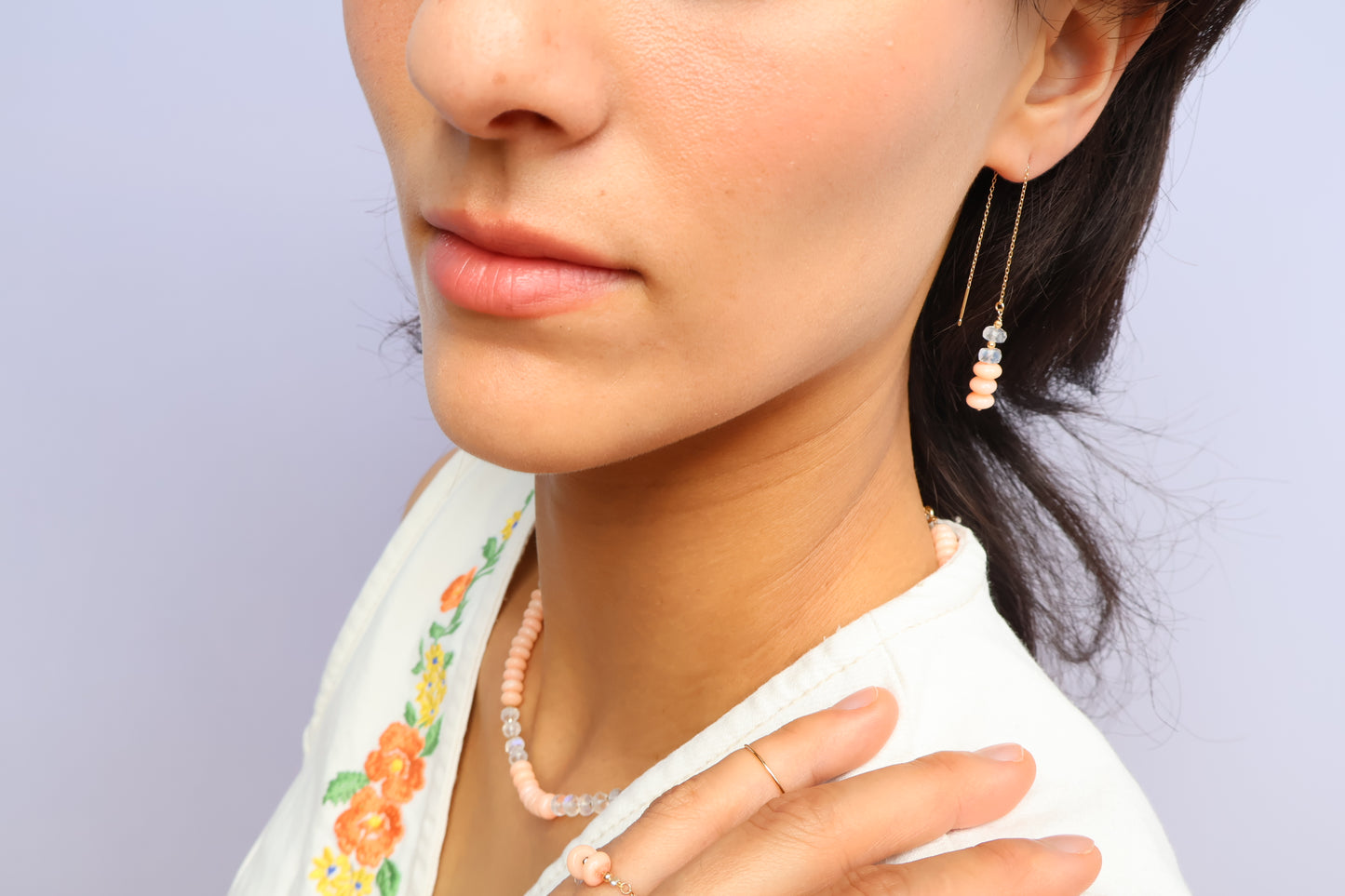 Sunset Mirage Earrings – Coral Dusk Collection