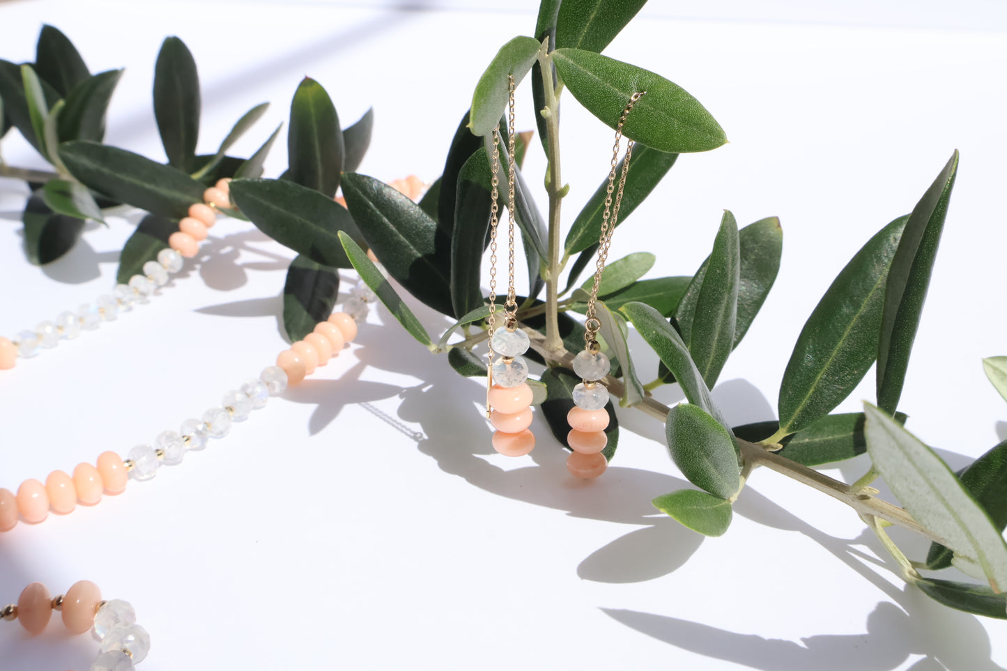 Sunset Mirage Earrings – Coral Dusk Collection