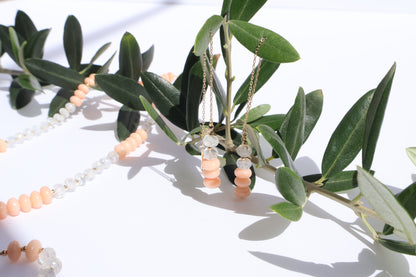 Sunset Mirage Earrings – Coral Dusk Collection