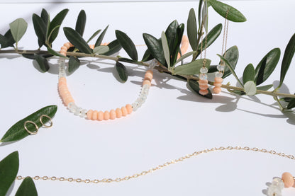 Sunset Mirage Earrings – Coral Dusk Collection