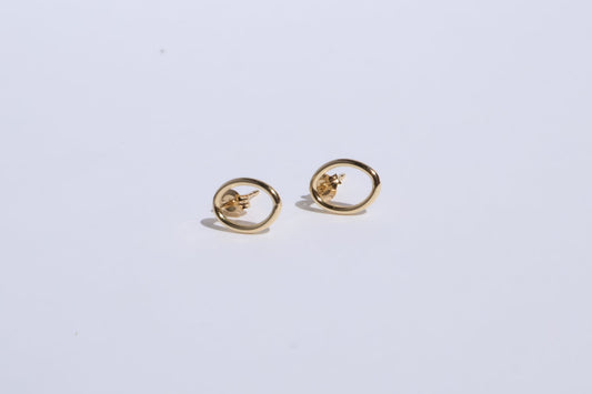K10 Oval Hoop Earrings（pair）