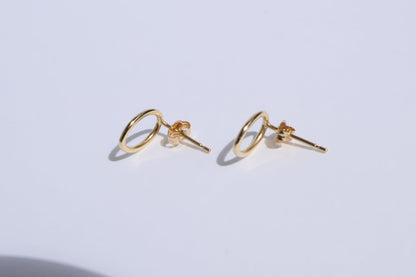 K10 Oval Hoop Earrings（pair）