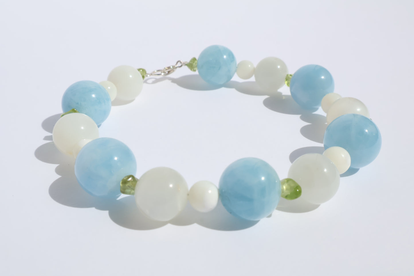 Maria Bracelet – Aqua, Peridot & Moonlight / Maria Collection