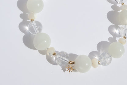 Luminous Grace - Crack Quartz & Diamond [Bracelet]