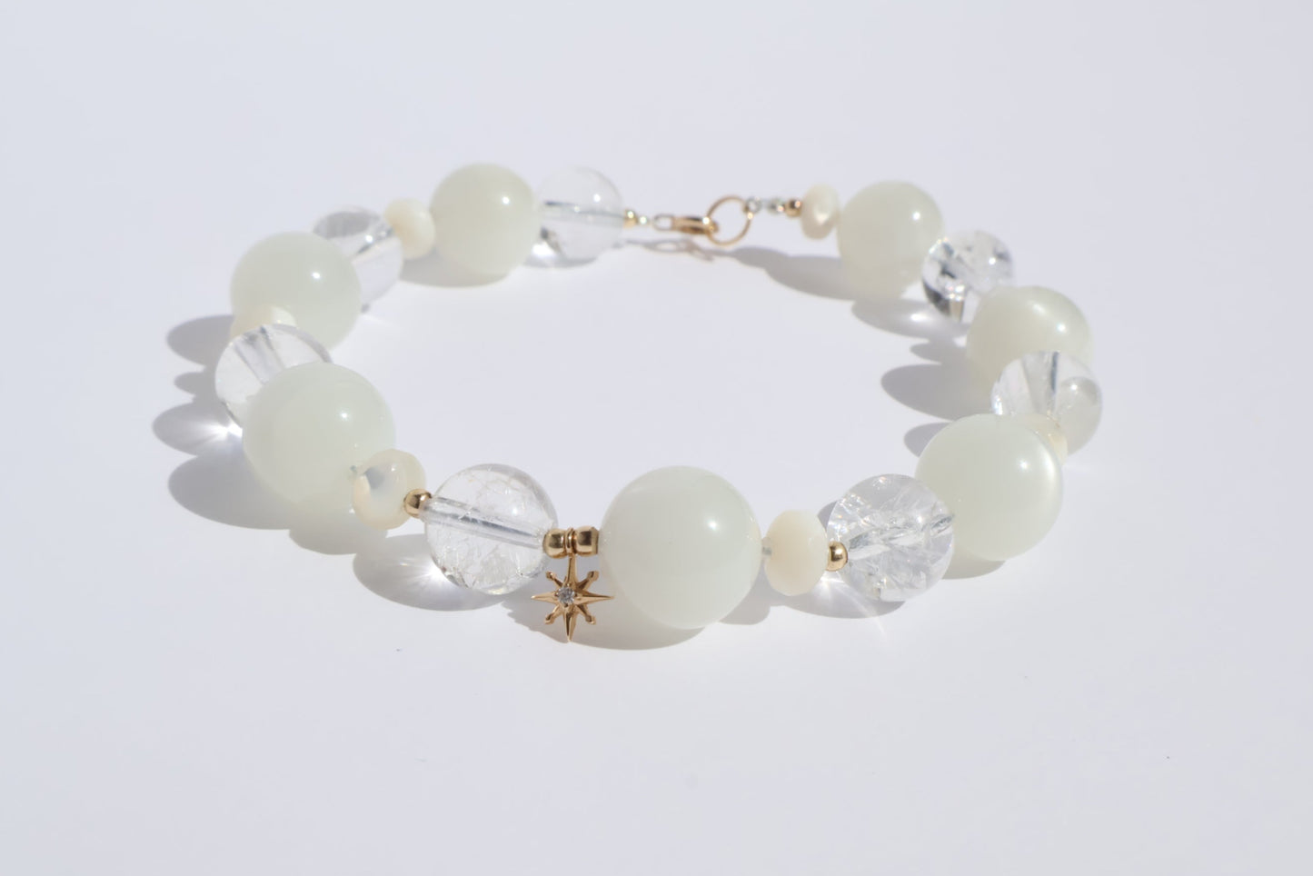 Luminous Grace - Crack Quartz & Diamond [Bracelet]