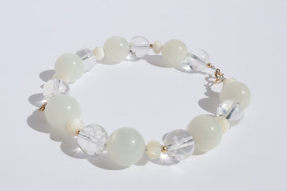 Luminous Grace - Crack Quartz & Diamond [Bracelet]