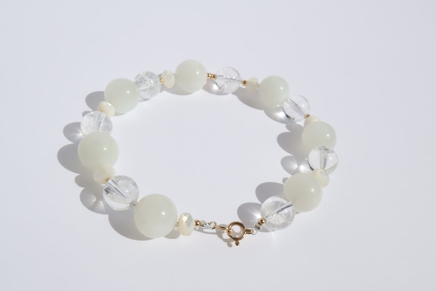 Luminous Grace - Crack Quartz & Diamond [Bracelet]