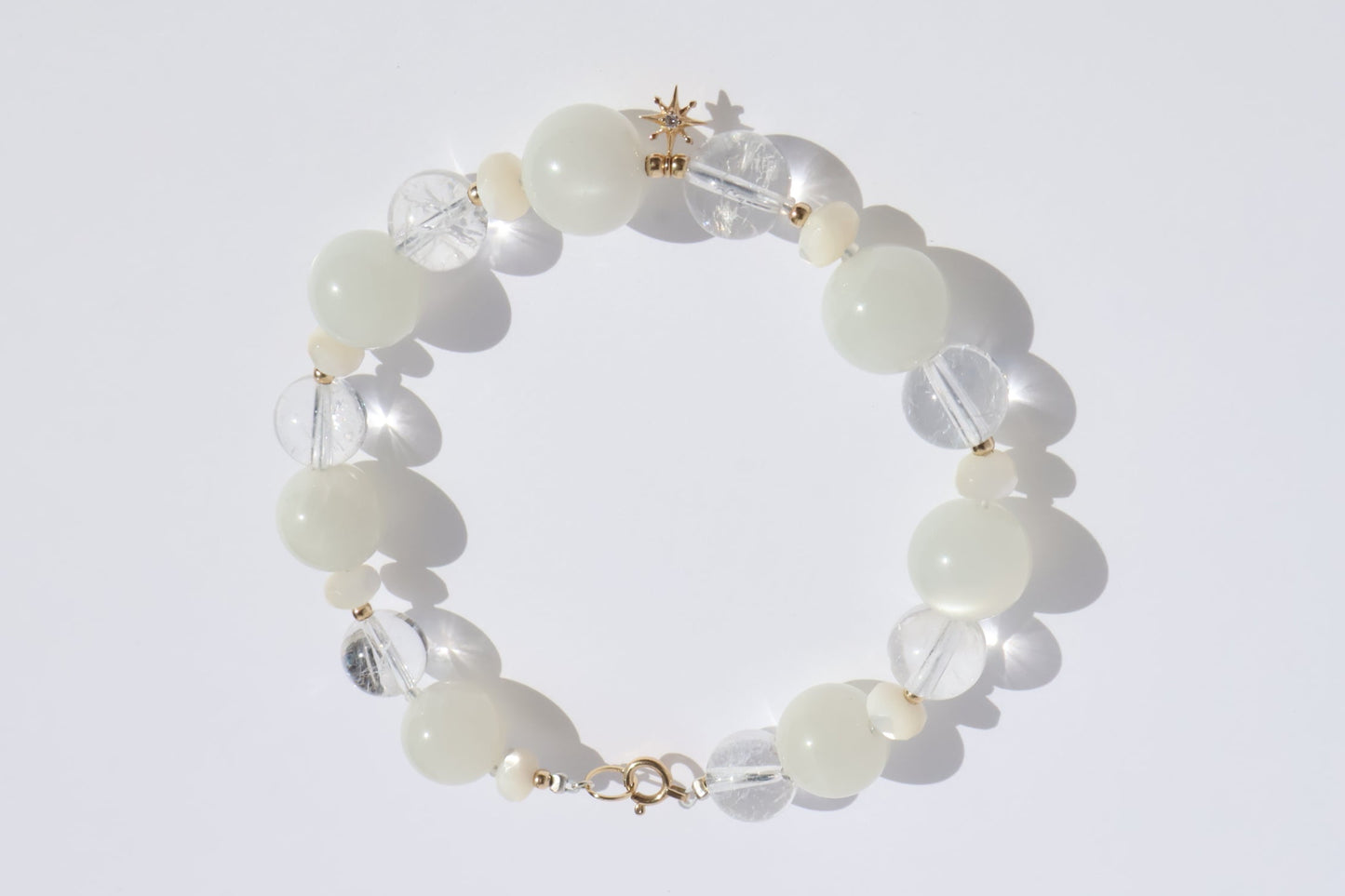 Luminous Grace - Crack Quartz & Diamond [Bracelet]