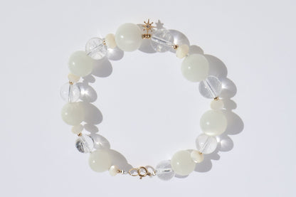 Luminous Grace - Crack Quartz & Diamond [Bracelet]