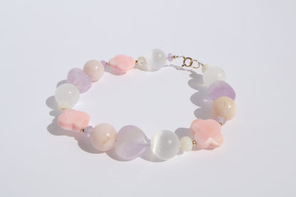 Royal Muse - Lavender Amethyst & Queen Conch [Bracelet]