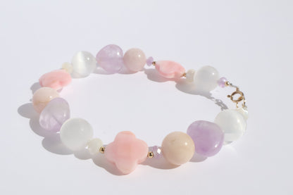 Royal Muse - Lavender Amethyst & Queen Conch [Bracelet]