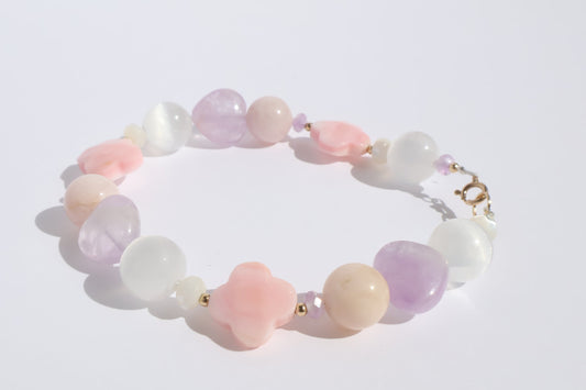 Royal Muse - Lavender Amethyst & Queen Conch [Bracelet]