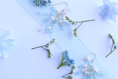 Aqua Bloom (水に咲く幻想) - Merpeople Collection [Hook Earrings］