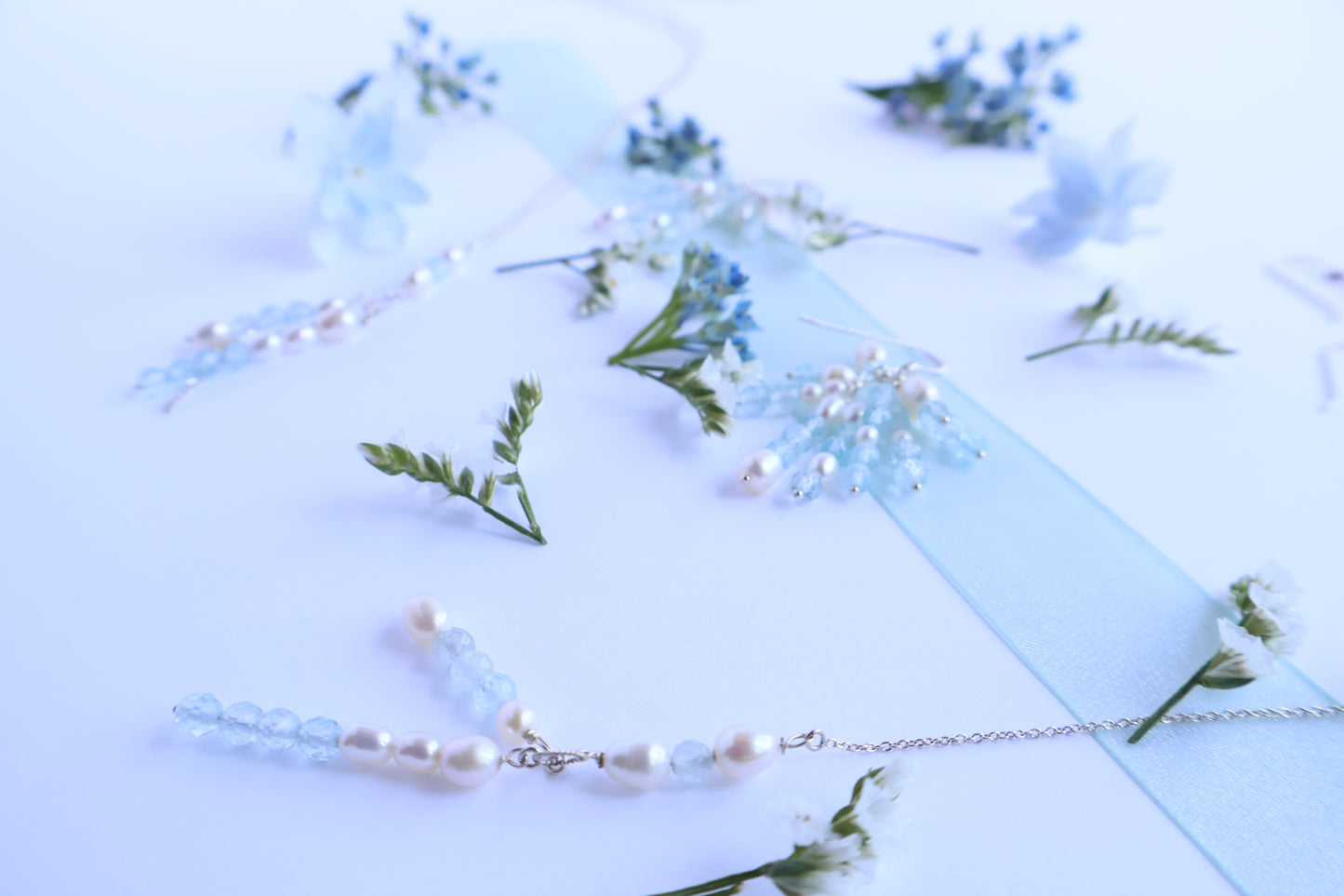 Holy Dew （聖なる雫）- Merpeople Collection [Threader Earrings］