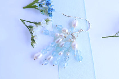 Aqua Bloom (水に咲く幻想) - Merpeople Collection [Hook Earrings］
